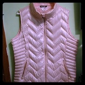 Metallic puffer vest
